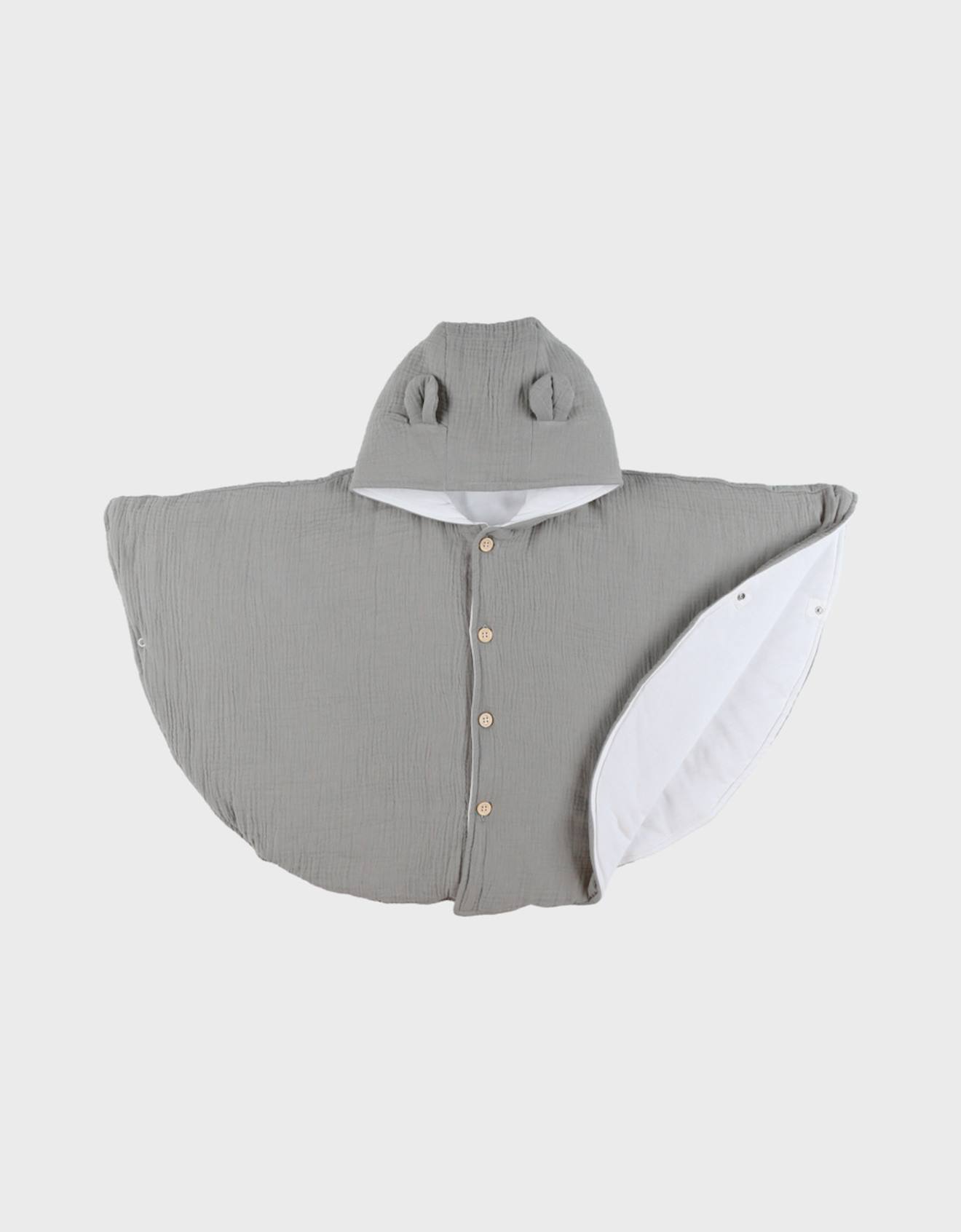 Poncho Bb Mousseline De Coton Bio Vert 40 €