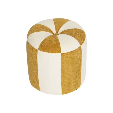 sweeek - Pouf Enfant Tissu Chenille Thème Cirque - Wila Jaune
