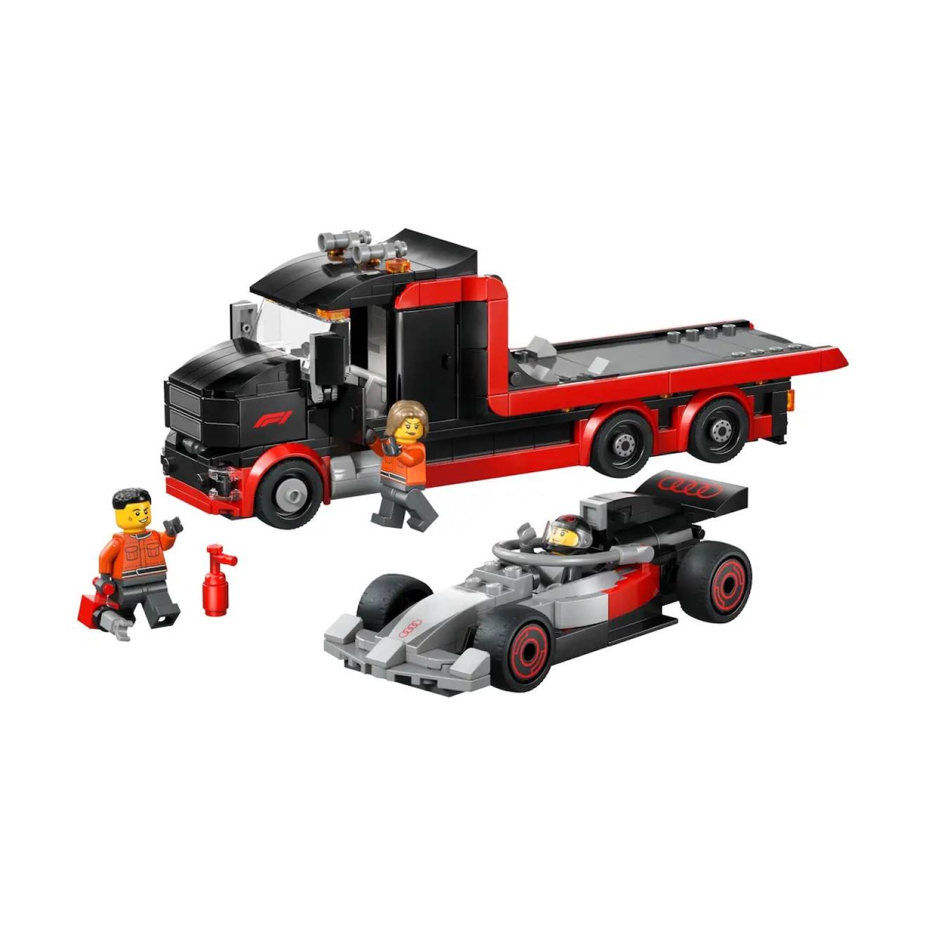 City Camion De F1® Avec Voiture De Course De F1® Audi 60493 Multicolore