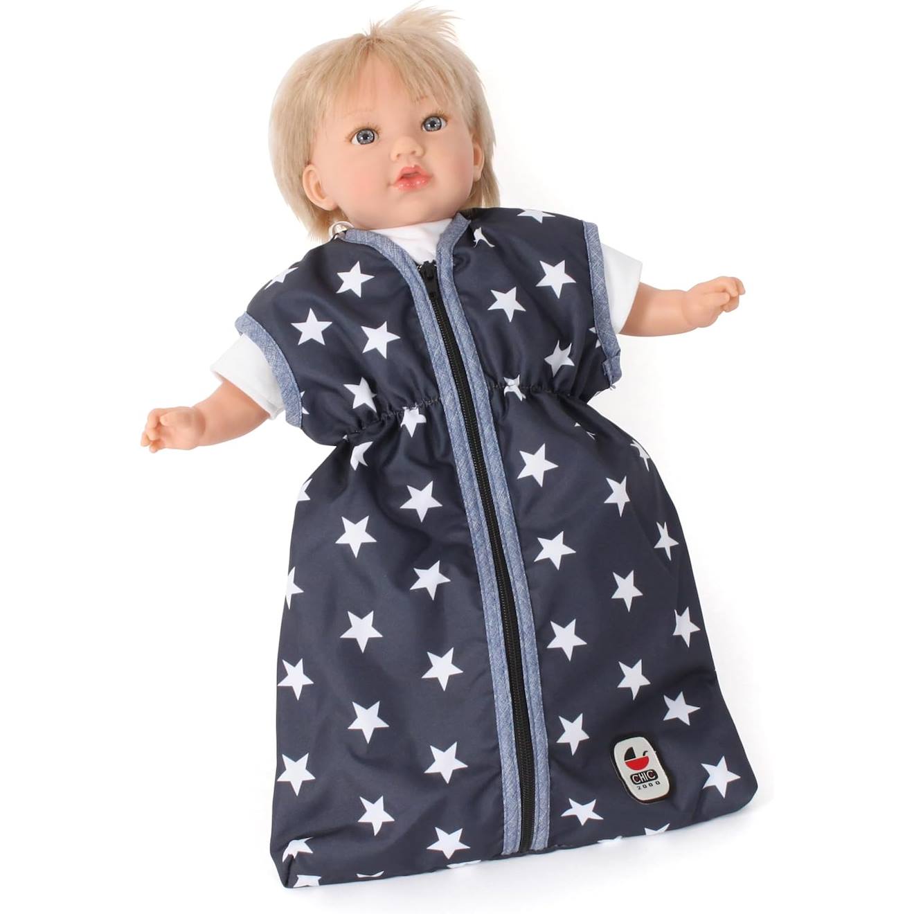 Gigoteuse pour poupées bleu