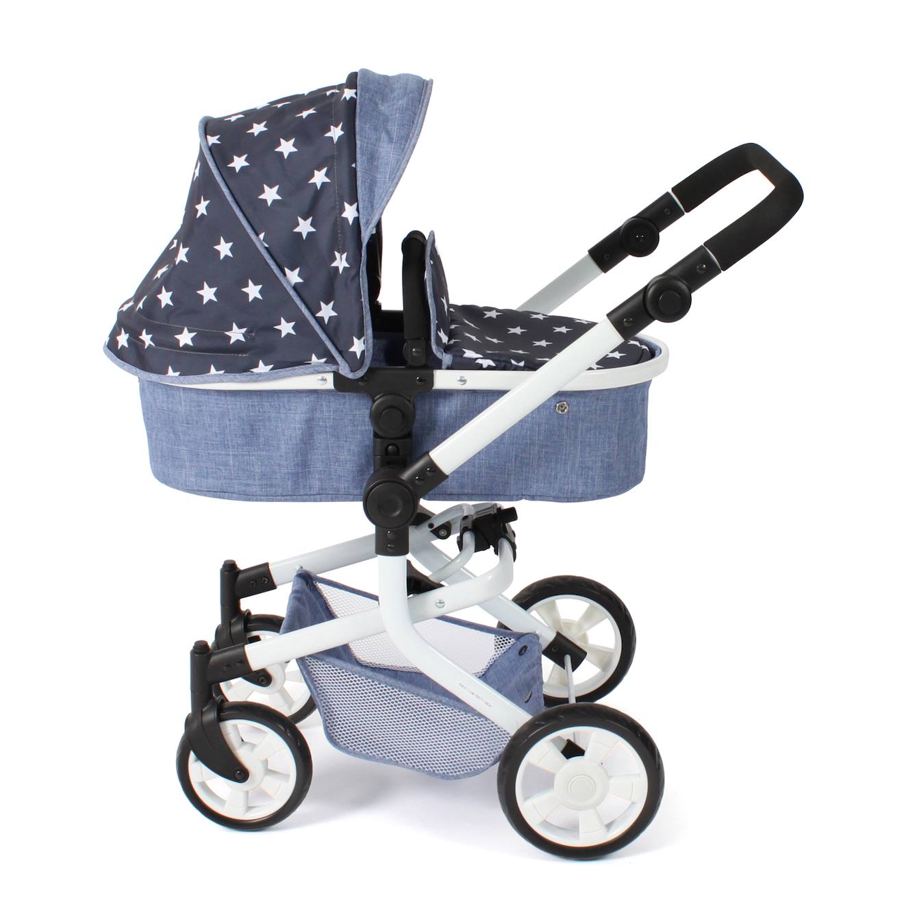 Poussette Combinée 2 En 1 Mika Bleu