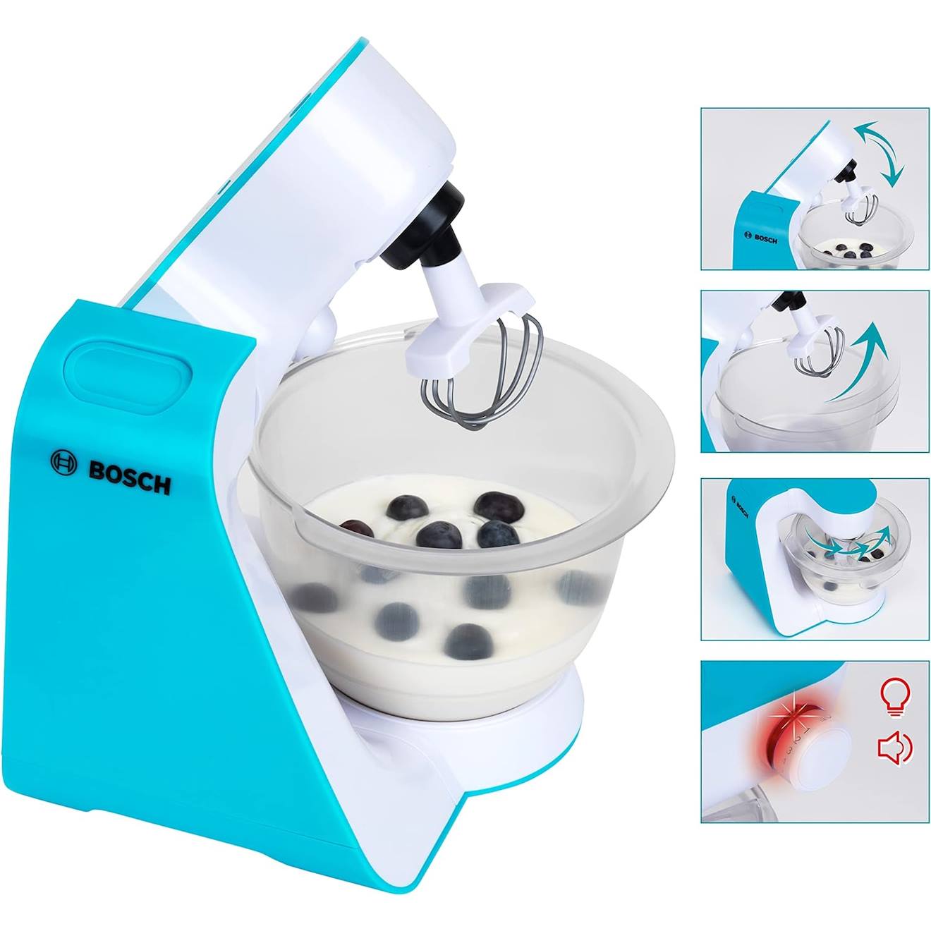 Bosch robot de cuisine blanc et bleu