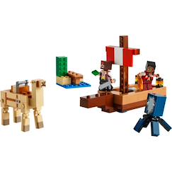 Jouet-Le voyage du bateau pirate 21259 Lego Minecraft