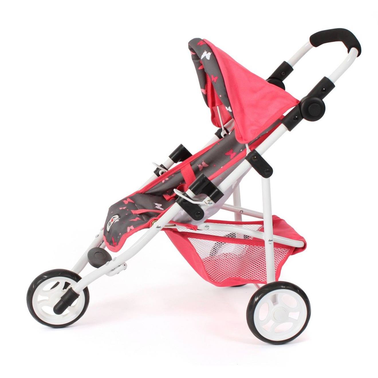 Poupées Jogging-buggy Lola - Corail Papillon Rose