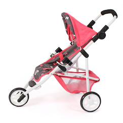 Jouet-Poupées jogging-buggy lola - corail papillon