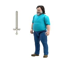 Jouet-Minecraft - figurine articulée steve