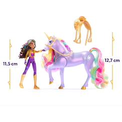 Jouet-Poupons et poupées-Poupées mannequins et accessoires-Unicorn academy licorne wildstar avec lumières et poupée mannequin sophia