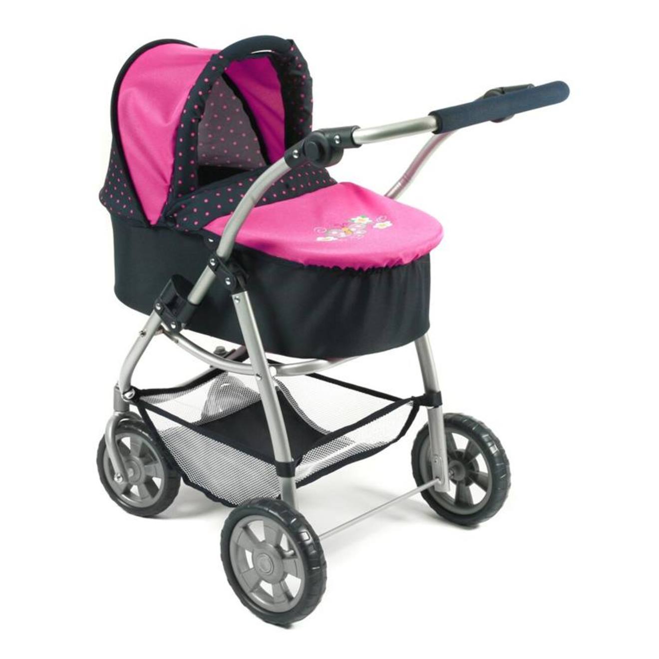 La Poussette Combinée 3 En 1 Emotion all In Pour Poupons Rose Fuschia