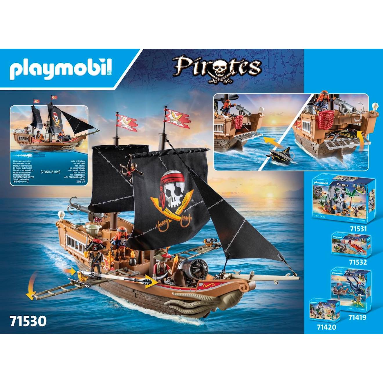 Bateau Pirates 71530 Multicolore