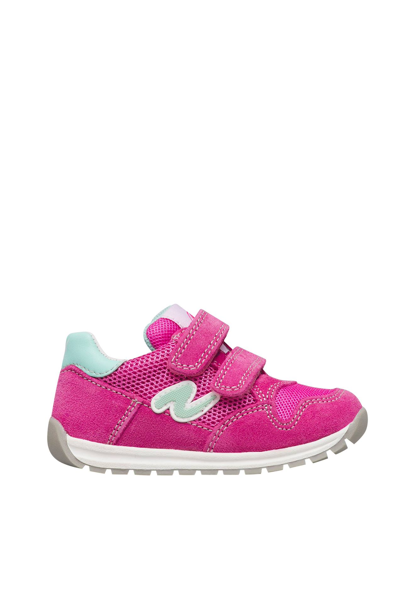 Sneakers En Cuir Et Tissu Sammy 3 Vl. Fuchsia-vert