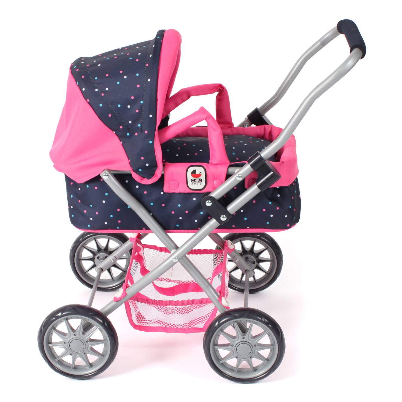Poussette Landeau Pour Poupée Smarty Rose Fuschia