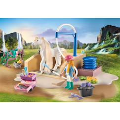 Jouet-Horses of waterfall isabella & lioness avec aire de lavage pour chevaux 71354