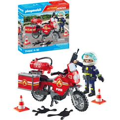 Jouet-Pompier et moto - action hereos 71466