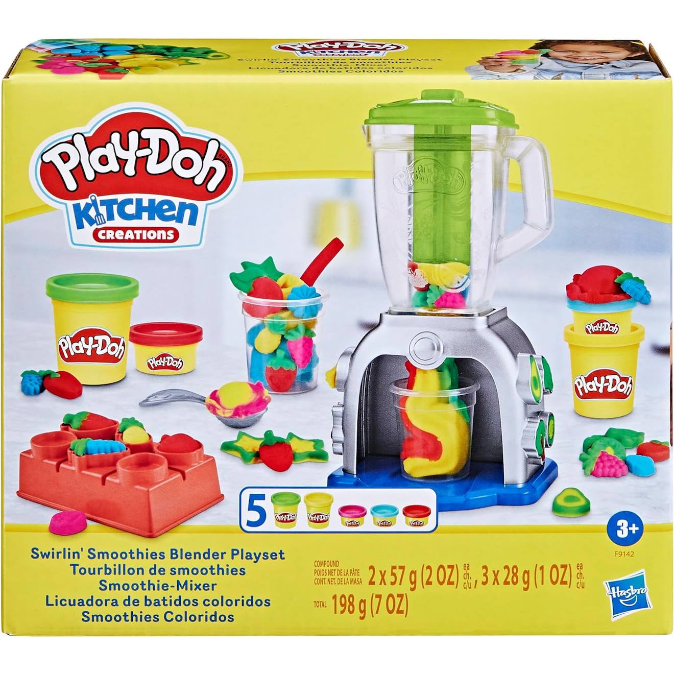 Hasbro Play-doh, Coffret Tourbillon de Smoothies Multicolore