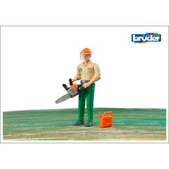 Jouet-Ouvrier forestier avec accessoires