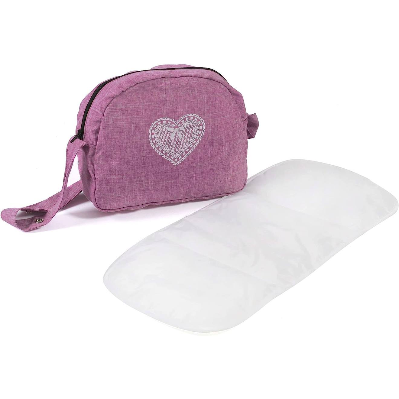 Sac À Langer Pour Poussettes De Poupées Jean Rose Rose