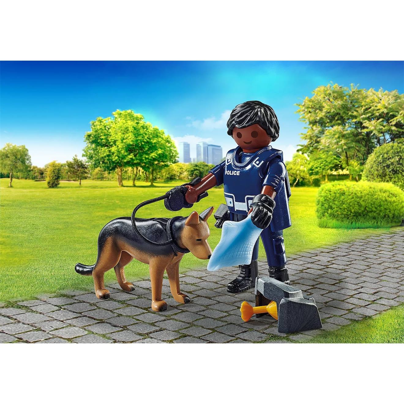 Special Plus Policier avec Chien de Recherche 71162 Multicolore