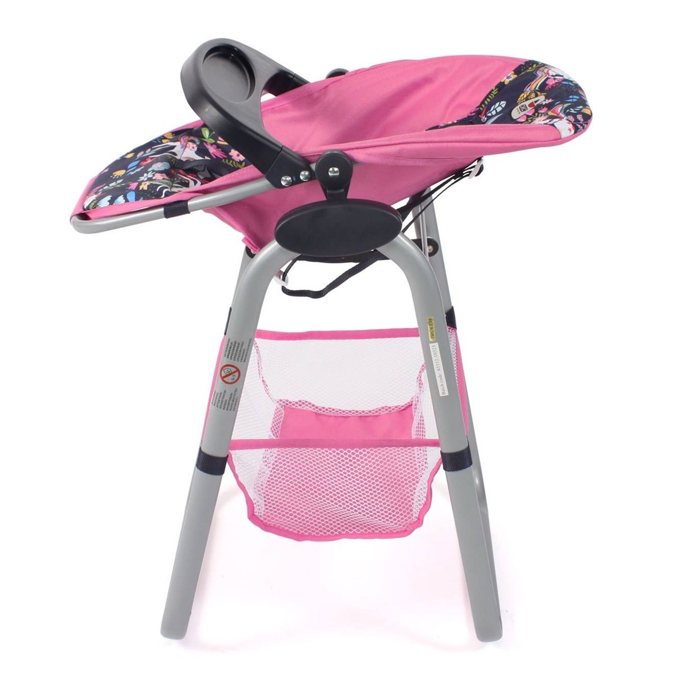 Chaise Haute Pour Poupées - Licorne Rose Et Bleu