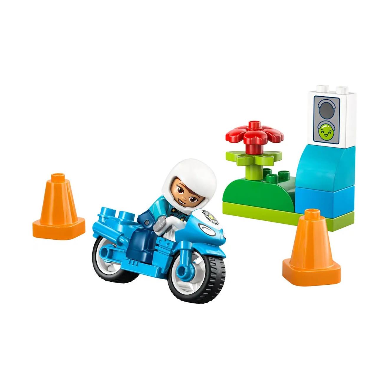 Duplo La Moto De Police Bleue 10471 Multicolore