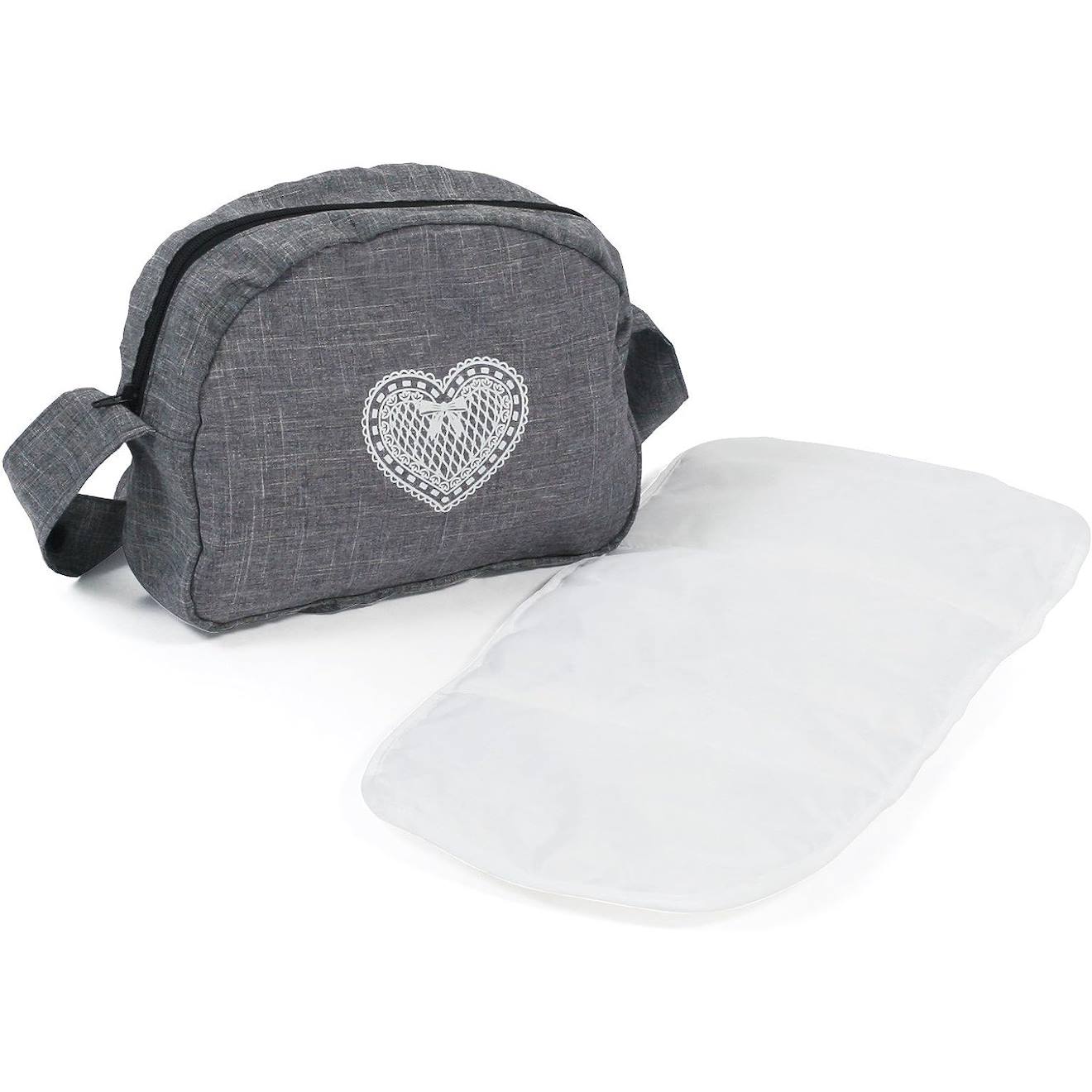 Sac À Langer Pour Poussettes De Poupées Jean Gris Gris