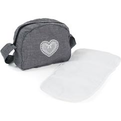 Jouet-Poupons et poupées-Poupons et accessoires-Sac à langer pour poussettes de poupées jean gris
