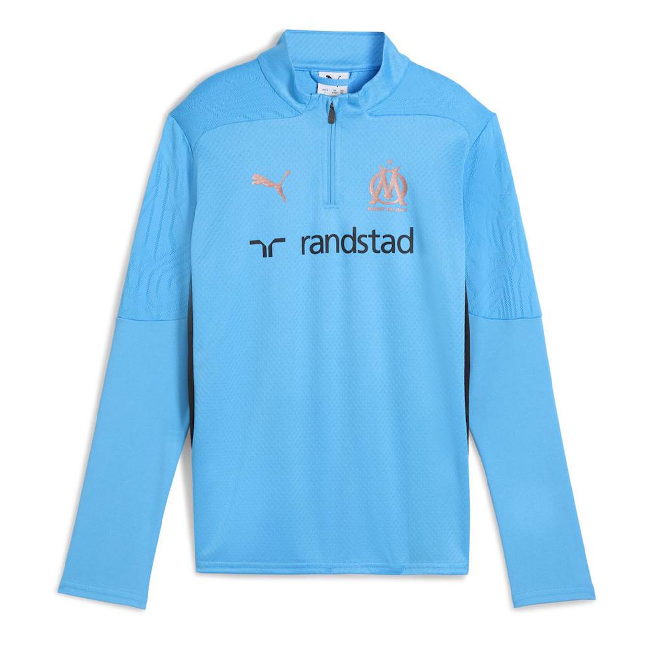 Om Sweat 1/4 Zip Training Junior 2024/2025 Bleu