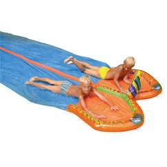 Jouet-Jeux de plein air-Jeux de plage-Tapis de glisse aquatique double 650 x 180 cm