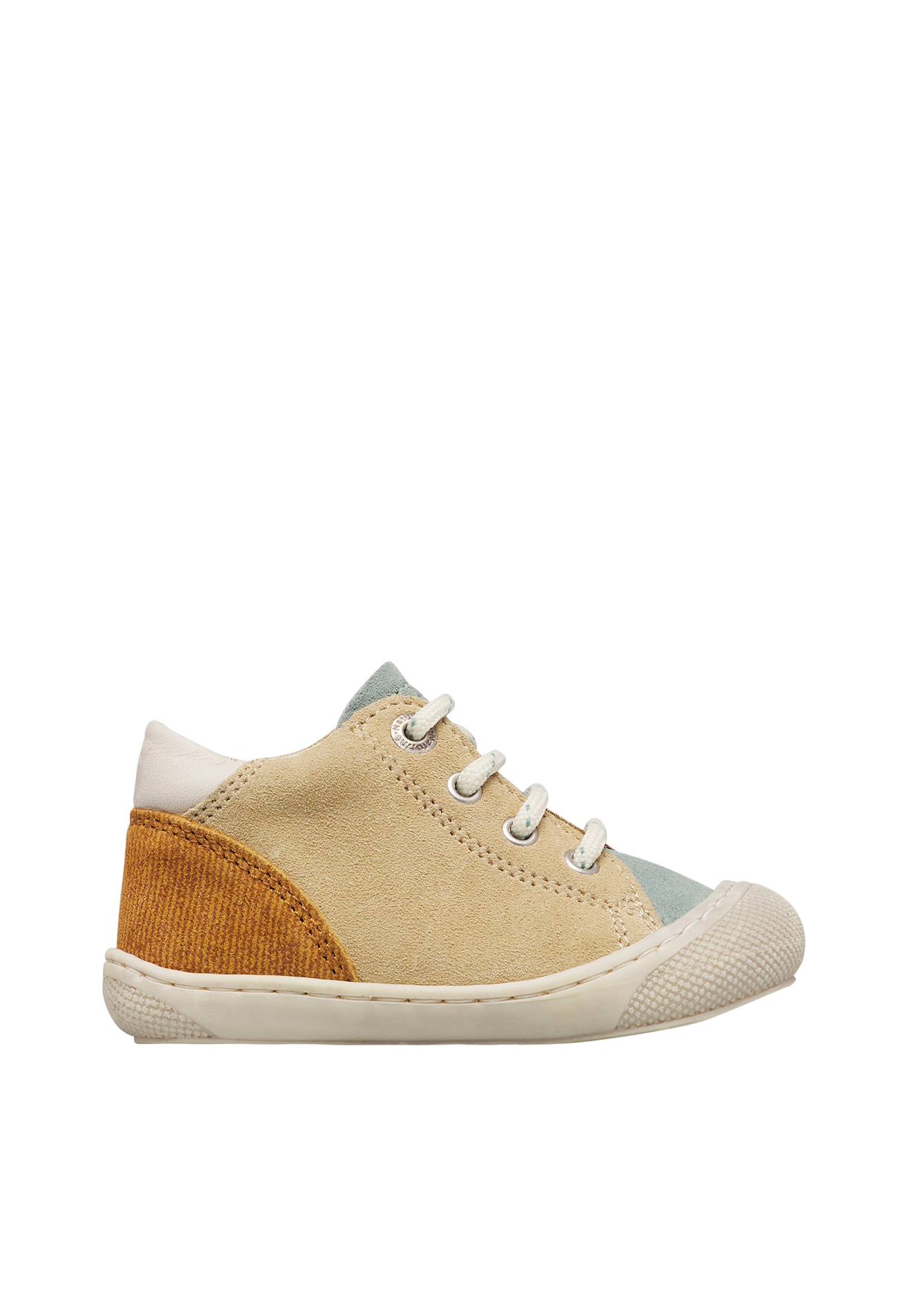 Chaussures Premiers Pas En Suède Romy Sage-sable