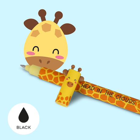 Garçon-Accessoires-Stylo à encre gel effaçable - erasable pen - thème giraffe