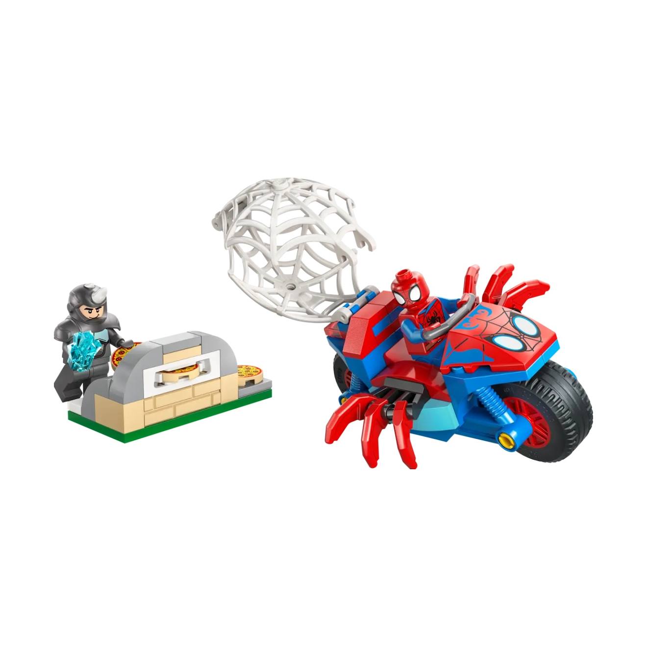 Spidey Sur Sa Moto Contre Rhino 11206 Multicolore