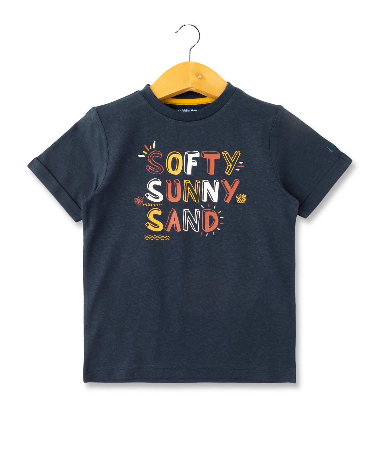 T-shirt Manches Courtes 100 Coton Garon Indigo 11 €