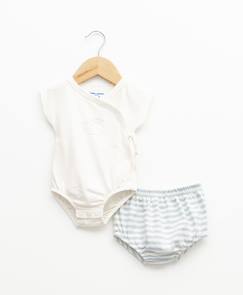 -Ensemble bloomer + haut 100% coton bébé garçon