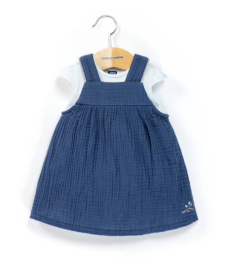 Bébé-Ensemble robe + haut 100% coton bébé fille