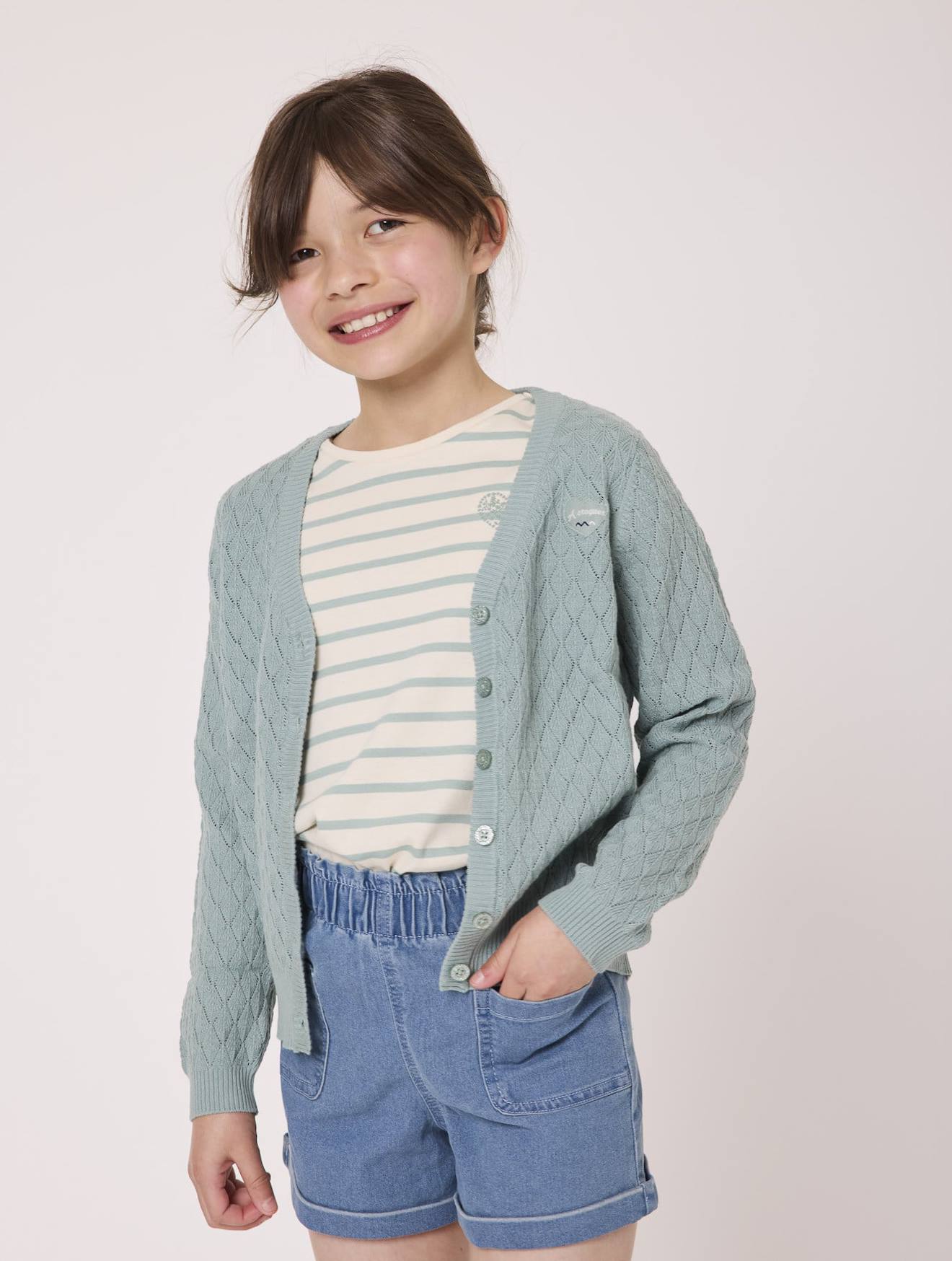 Gilet Fille Vert