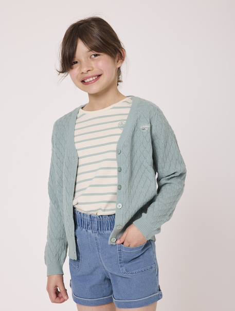 Fille-Pull, gilet, sweat-Gilet fille