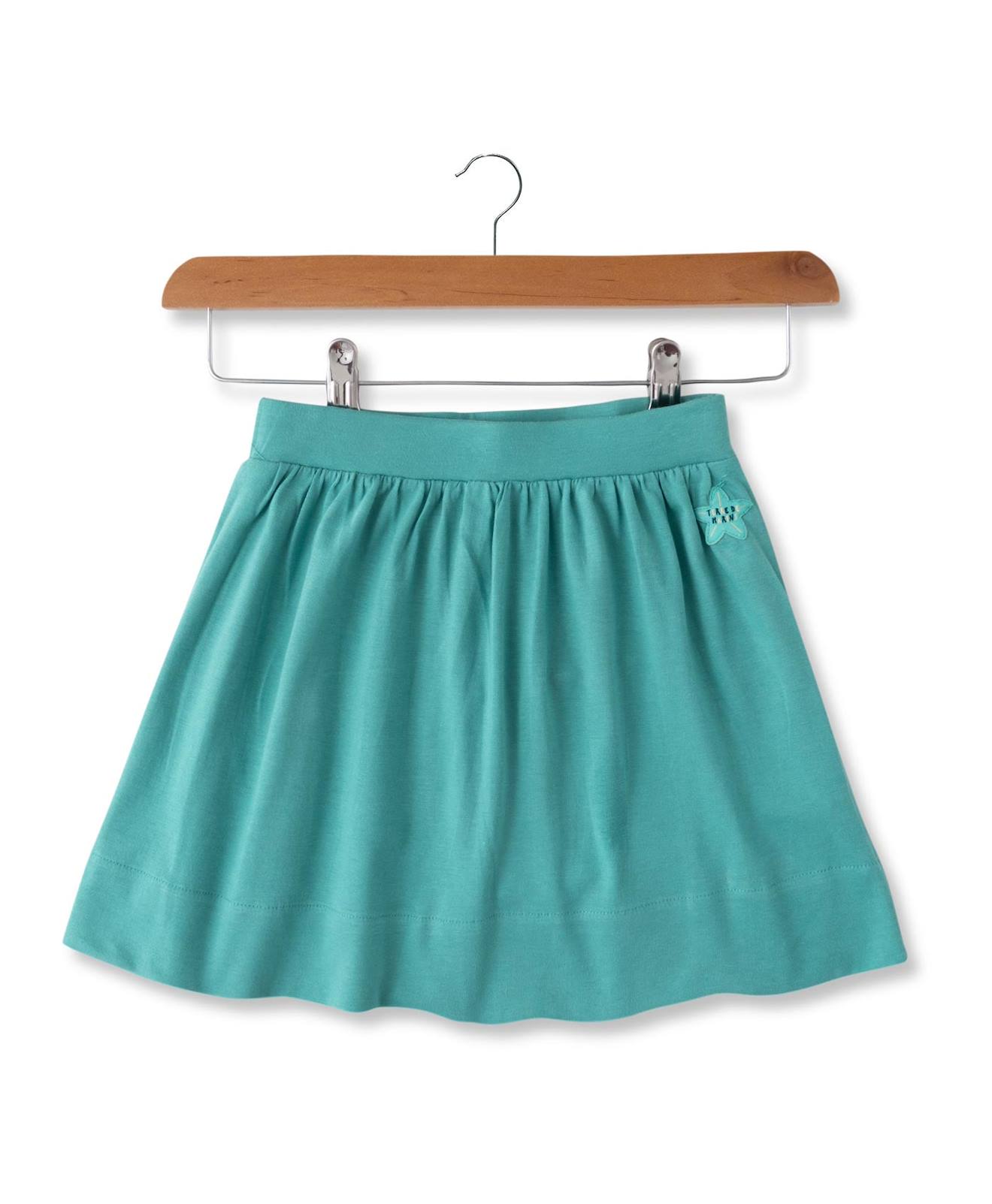 Jupe Courte 100 Coton Fille Imprime Vert Lagon 14 €