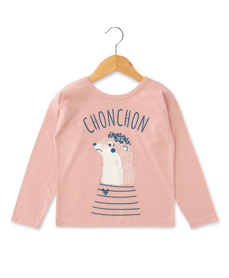 Fille-T-shirt manches longues 100% coton fille
