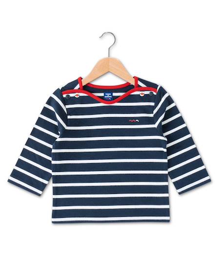 Mariniere manches longues 100% coton bébé garçon  - vertbaudet enfant