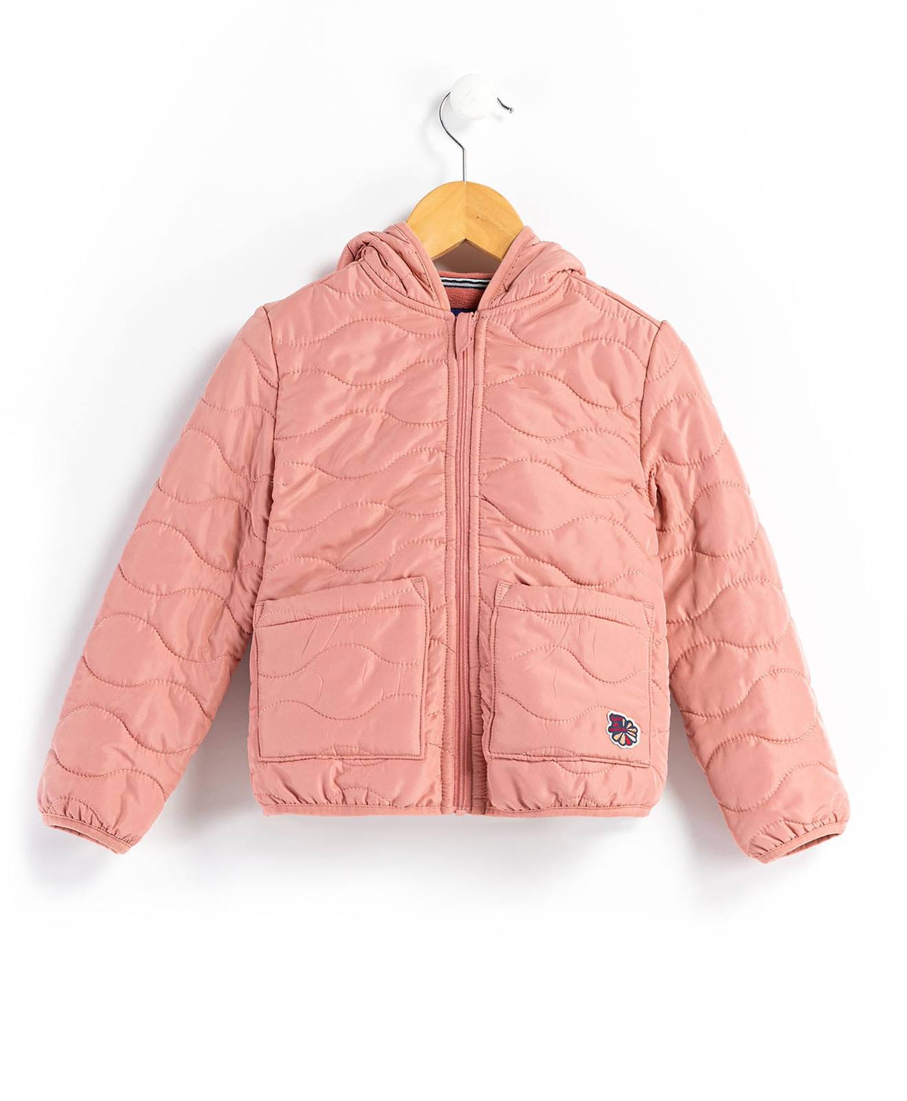 Veste À Capuche Fille Vieux Rose