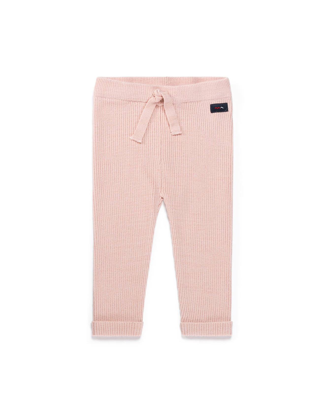 Legging Long Bébé Fille Rose Pale