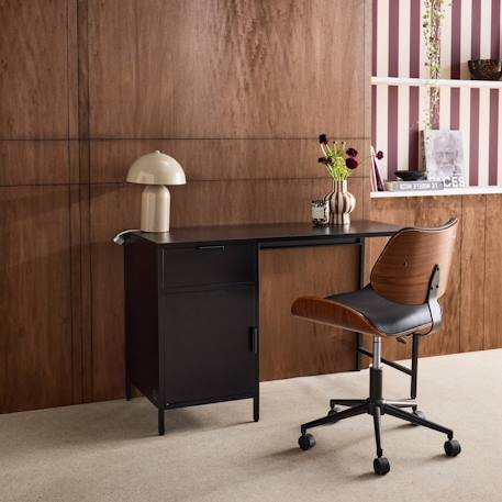 Bureau enfant acier laminé 1 tiroir Beige+Bleu+Kaki+Noir+Terracotta 21 - vertbaudet enfant 