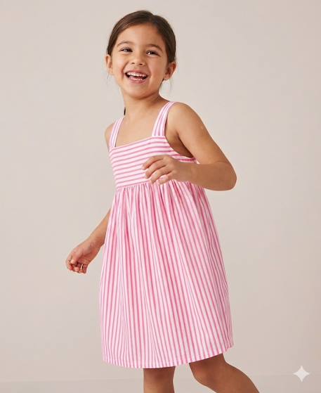 Robe sans manches 100% coton fille  - vertbaudet enfant