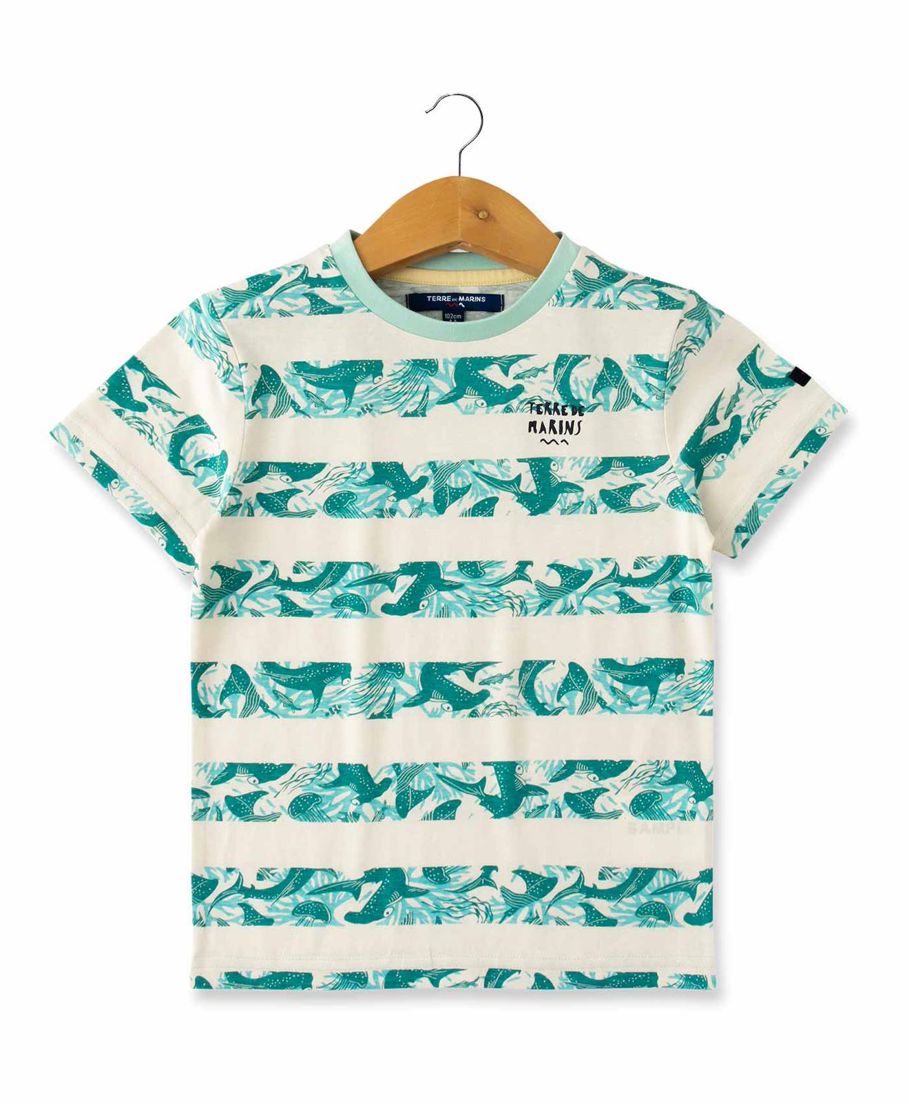 T-shirt Manches Courtes 100 Coton Garon Imprime Grege 16 €