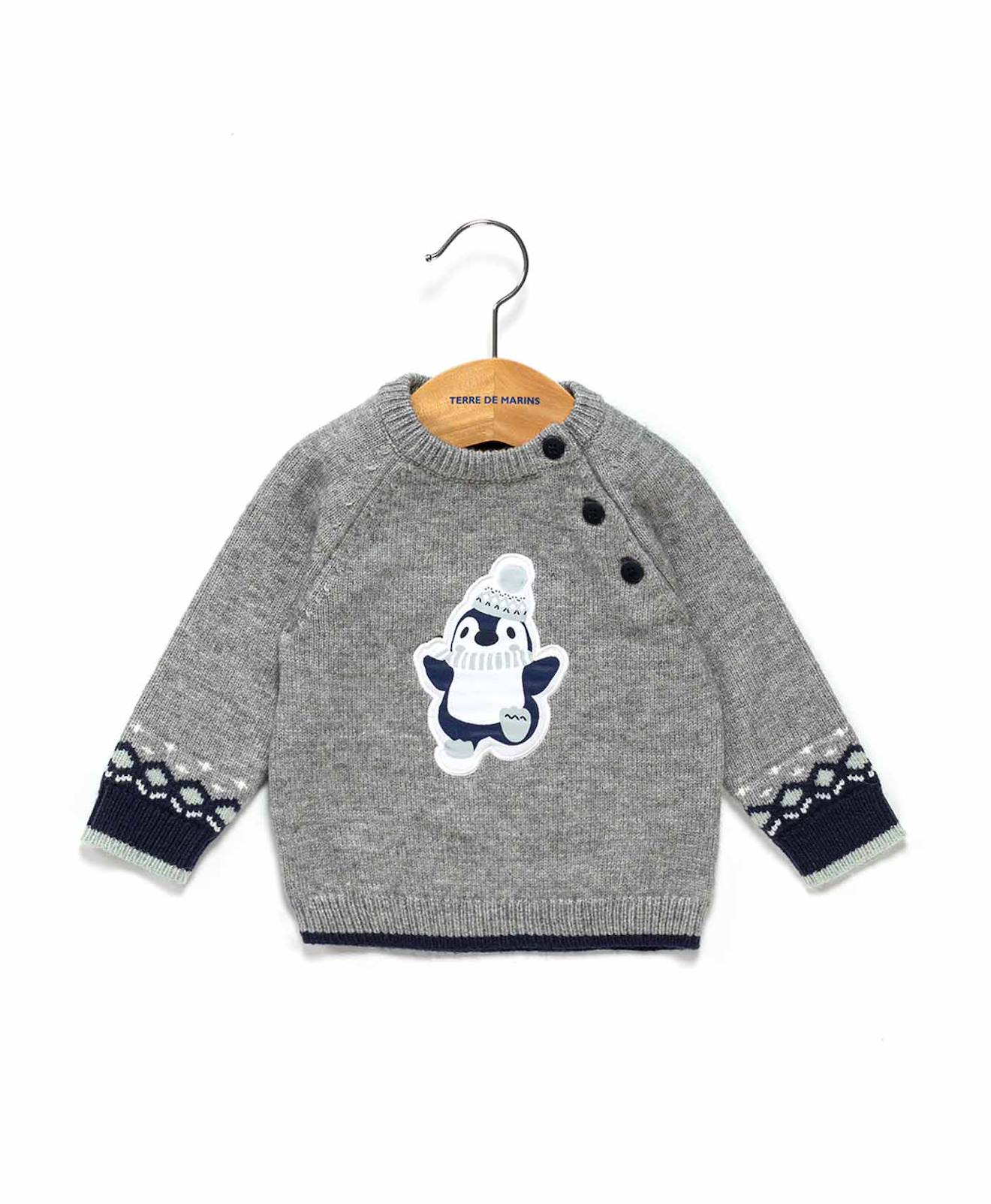 Pull Bb Garon Gris Chine 23 €