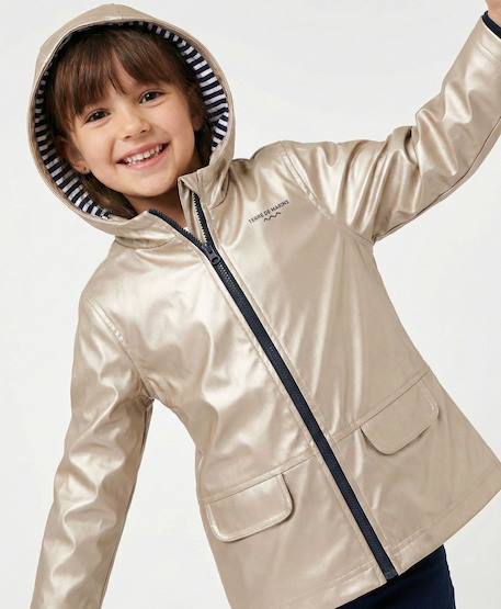 Fille-Manteau, veste-Ciré imperméable à capuche fille