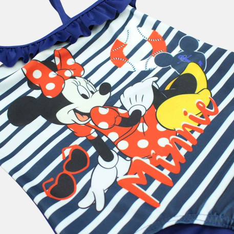 Maillot de bain une pièce fille imprimé minnie Bleu+Rouge 6 - vertbaudet enfant 