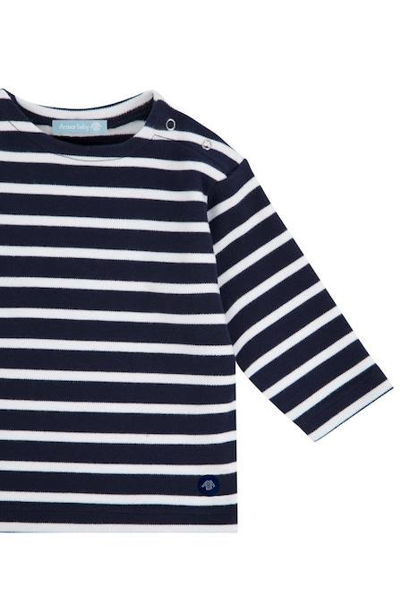 Marinière col bateau en coton loctudy bébé Blanc/braise+Blanc/etoile+Blanc/navire+Lupin/scotch+Marine deep/winterblue+Navire/blanc+Navire/braise+Navire/nature+Nine iron/gris chiné clair 15 - vertbaudet enfant 