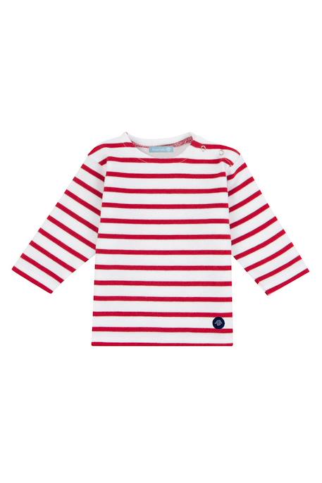 Bébé-Marinière col bateau en coton loctudy bébé