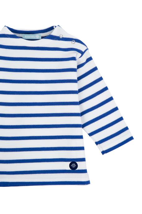 Marinière col bateau en coton loctudy bébé Blanc/braise+Blanc/etoile+Blanc/navire+Lupin/scotch+Marine deep/winterblue+Navire/blanc+Navire/braise+Navire/nature+Nine iron/gris chiné clair 6 - vertbaudet enfant 