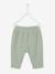 Pantalon bébé mixte coupe sarouel en gaze de coton blanc+Bleu+jaune+rose+tilleul 16 - vertbaudet enfant 